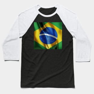 Brazil flag Baseball T-Shirt